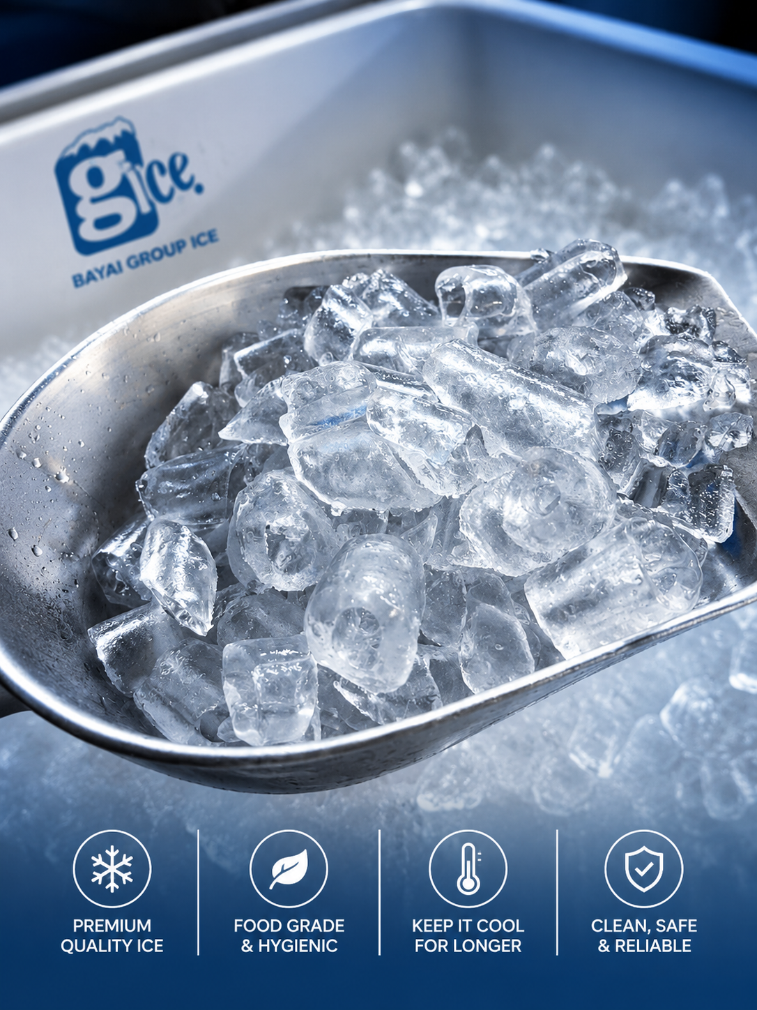 Paparan tambahan Tube Ice 13kg